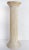 Coastal Chic Vintage Split-Reed White Washed Pedestal Column Offered for sale is a vintage Palm Beach coastal chic split-...