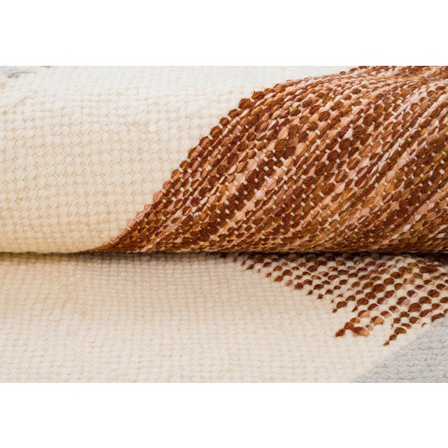 Moroccan Flatweave Wool Rug by Azele Studio For Sale - Image 6 of 10