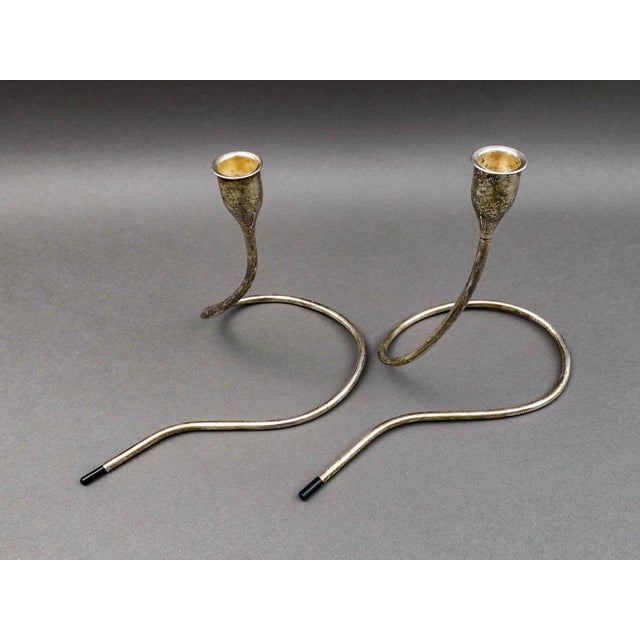 Mid 20th Century Mid 20th Century Towle Marion Anderson Noyes Sterling Silver Pair of Candlesticks Candle Holders For Sale - Image 5 of 8