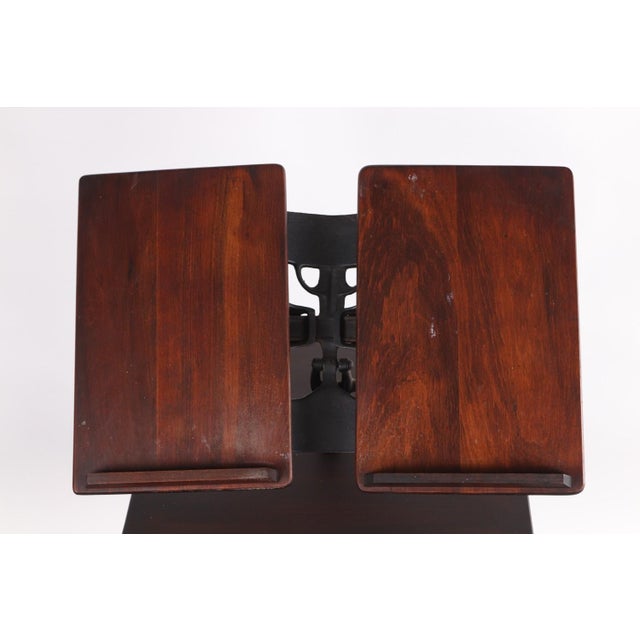 Victorian Early 20th Century Victorian Style Library Bookstand With a Revolving Shelf For Sale - Image 3 of 12