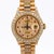 Art Deco Vintage Rolex Datejust Presidential Diamond Ruby 18k Gold Watch For Sale - Image 3 of 10