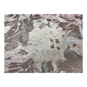 Vintage Mauve Blush Cafe Au Lait Floral Abstract Tapestry Upholstery Fabric