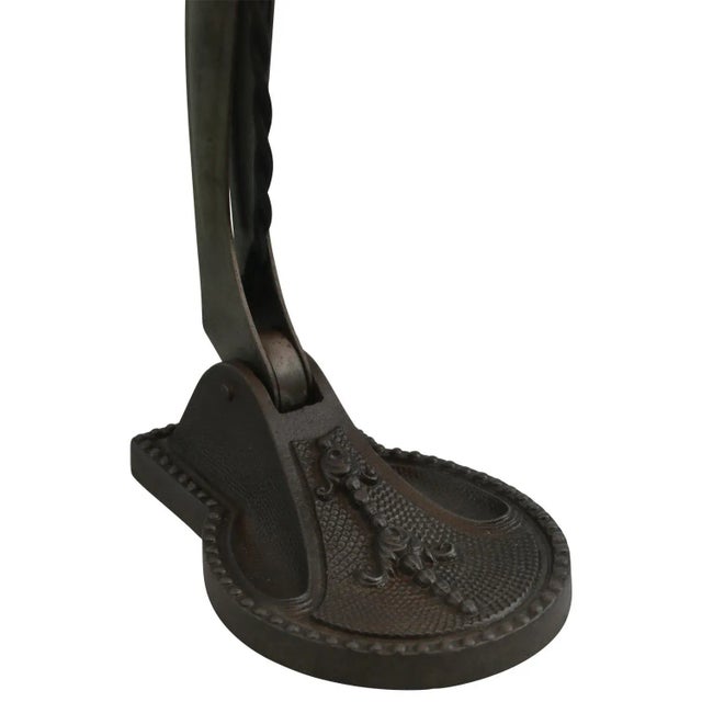 Glass Vintage Industrial White Opaline Glass Banker Light For Sale - Image 7 of 9