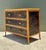 Vintage Rattan and Grasscloth Three-Drawer Dresser For Sale In West Palm - Image 6 of 18