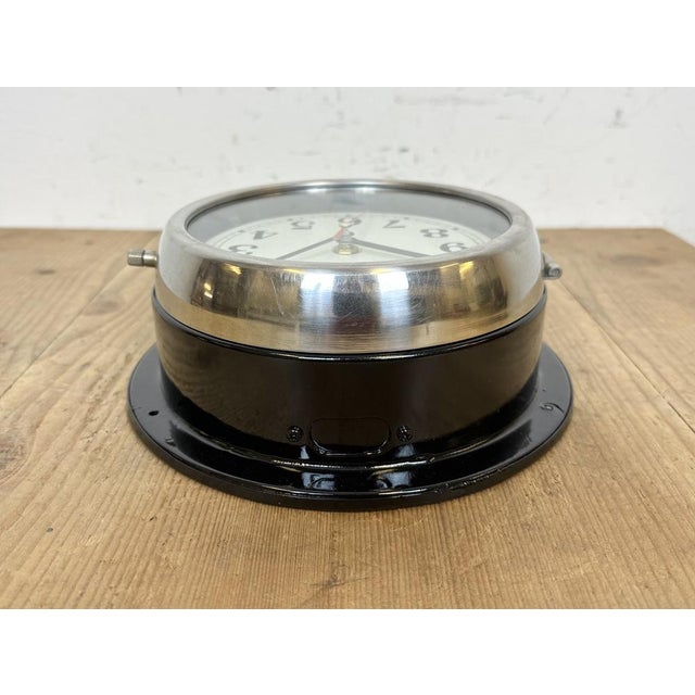 Vintage Black Kappa Maritime Wall Clock, 1980s For Sale - Image 14 of 18