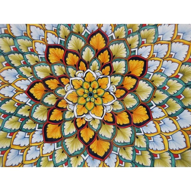 Rustic European Deruta Gialletti Giulio Italian Majolica Pottery 14" Serving or Wall Plate For Sale - Image 3 of 8