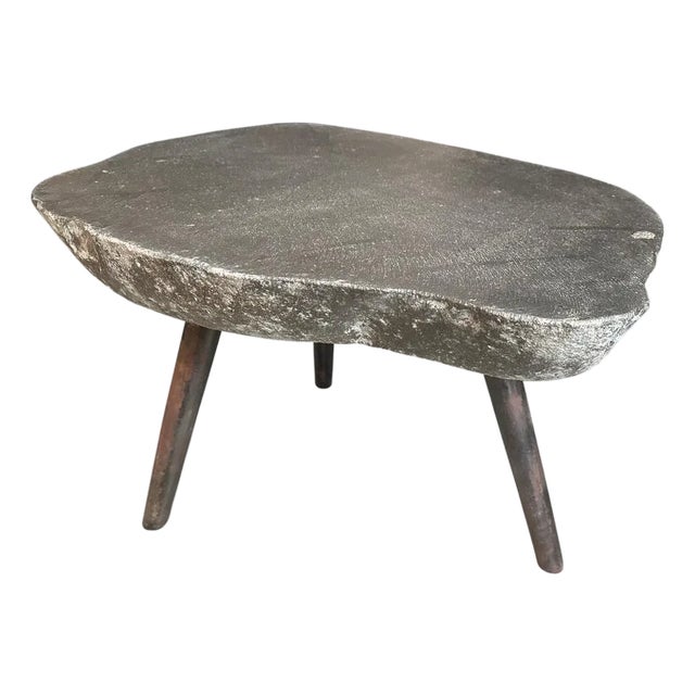 Andrianna Shamaris River Stone Side Table For Sale