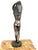20th century large bronze sculpture of a nude young lady carrying a water urn. H 46 in. X w 13 in. X d 13 in. H 116.84 cm...