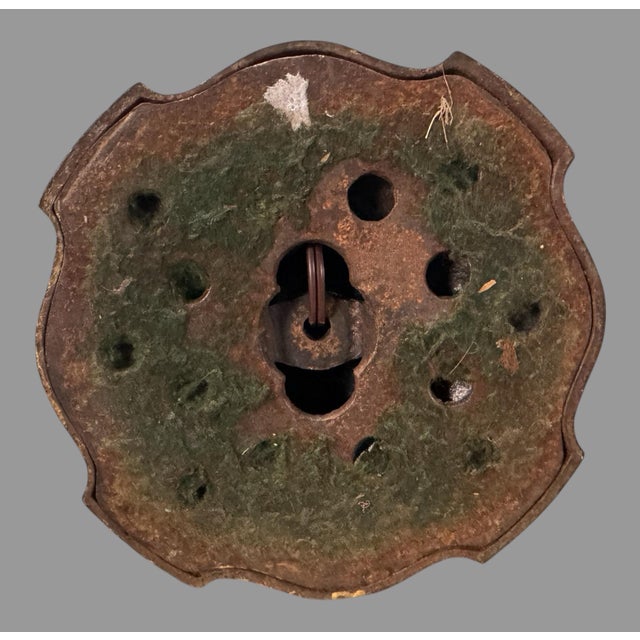 Vintage Antique Reverse Painted Landscape Panel Table Lamp For Sale - Image 6 of 11