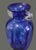 Late 20th Century Vintage Hand Blown Art Glass Cobalt Blue Neoclassical Form Vase For Sale - Image 5 of 9