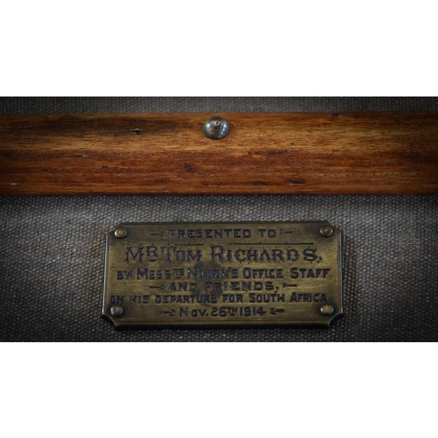 Large Globetrekker Trunk Coffee Table in Canvas and Leather from Timothy Oulton, 2010s For Sale - Image 17 of 18