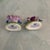 Coalport Porcelain Mid 20th Century English Traditional Coalport Bone China Floral Placecard Holders - Set of 12 For Sale - Image 4 of 4