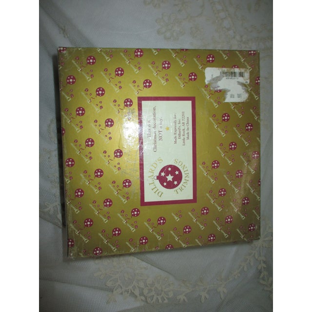 Vintage Christmas Gold, Green, Red Holly & Berry Topiary Trees For Sale - Image 9 of 10