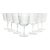 1950s Vintage Mid-Century 7 Wine or Water Glasses Criss-Cross X Fishnet Cuts For Sale