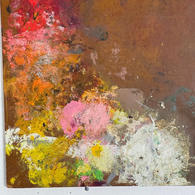 Wood Rare Twin Pair of Authentic Vintage Used Artist Paint Palettes, Large Size For Sale - Image 7 of 10