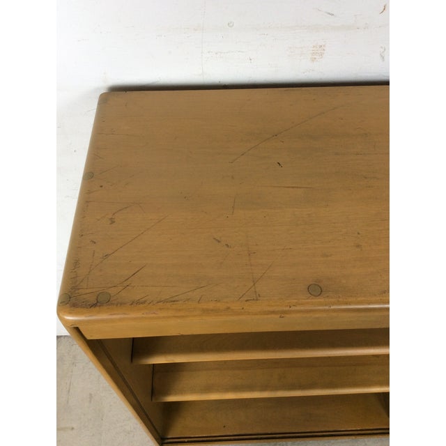 Brown Mid Century Modern Heywood Wakefield Bookcase With Adjustable Shelves For Sale - Image 8 of 14