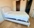 2010s Ethan Allen Ivory Upholstered Queen Bed With Nailhead Trim For Sale - Image 5 of 8