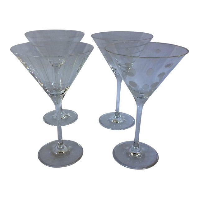Mikasa Crystal Martini Glasses Set of 4 Chairish
