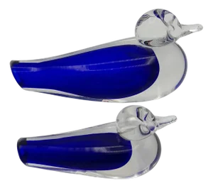 Murano Glass Ducks, Set of 2