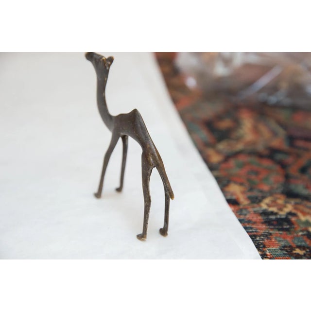 Vintage African Dark Bronze Camel For Sale - Image 4 of 6