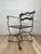 1960s Vintage Wrought Iron Curule Armchair With Sculptural Scrollwork For Sale - Image 5 of 11