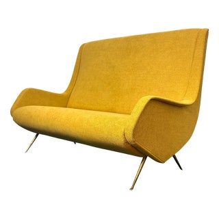 2-Seater Sofa by Aldo Morbelli for ISA Bergamo, Italy, 1950s For Sale