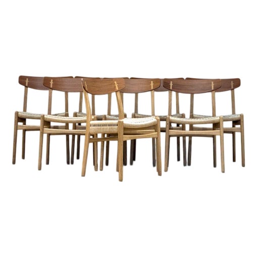 CH23 Dining Chairs by Hans J. Wegner, Set of 8 For Sale