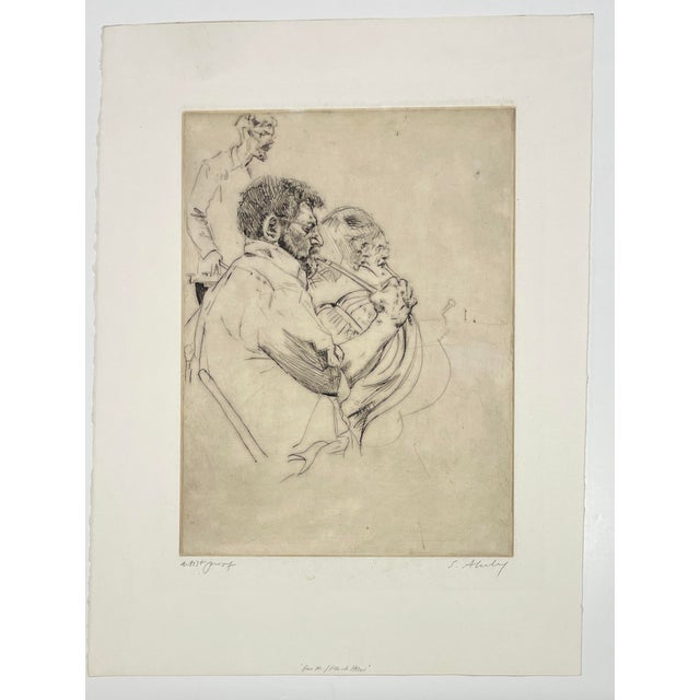 1988 Sigmund Abeles Gus and the Willy Philly Etching For Sale - Image 6 of 6