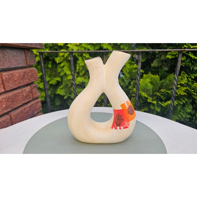 Ceramic Ceramic Double Vase, 1960s For Sale - Image 7 of 7