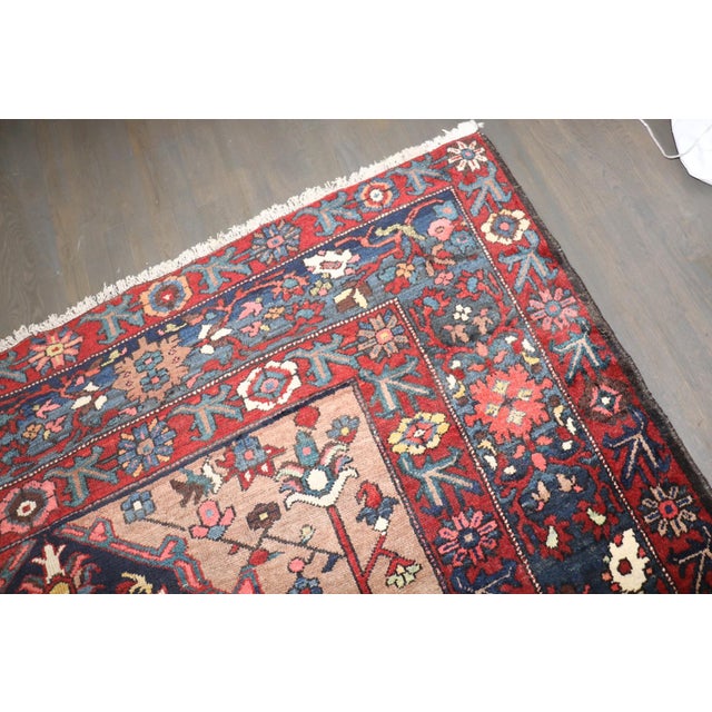an early 20th-century Persian Bakhtiari large-scale design geometric rug