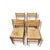 Contemporary Italian Beech Dining Chairs, 1960s, Set of 4 For Sale - Image 3 of 9