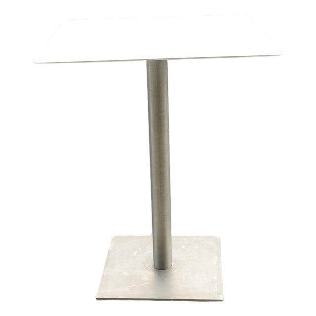Modern Steel High Outdoor Table For Sale