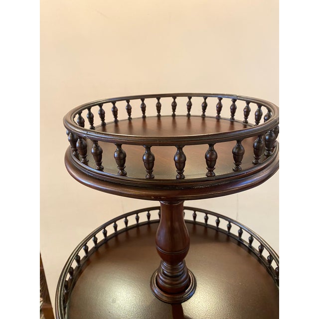 American Circa 1800 Philadelphia Mahogany Silent Butler Dumb Waiter Table For Sale - Image 3 of 10