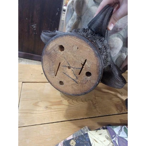 Black Antique Decorator's Supply Co Capital Column For Sale - Image 8 of 8