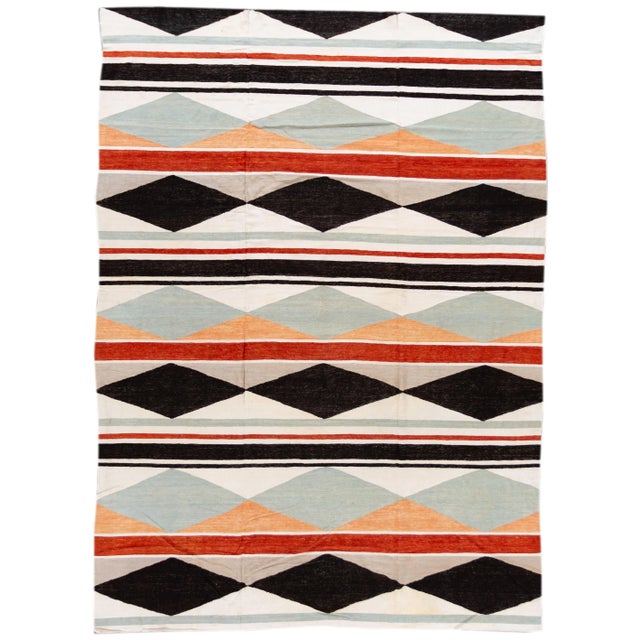 21st Century Modern Kilim Rug For Sale - Image 10 of 10