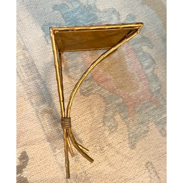 Late 20th Century Late 20th Century Wheatgrass Wall Sconces- a Pair For Sale - Image 5 of 11