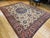 Persian Vintage Persian Tabriz Rug, Hand-Knotted Wool, Palmettes & Sickle Leaves Pattern, Blue & Ivory, 8x12 For Sale - Image 3 of 15