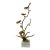 John Richard Organic Modern Antique Brass Orchid Sculpture For Sale