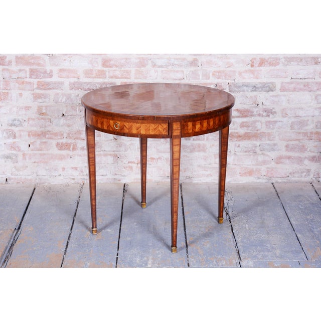 Small Empire Table in Mahogany and Cherry, 1840s For Sale - Image 11 of 12