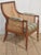 Wood Antique Bergère Armchair in Mahogany, 1890s For Sale - Image 7 of 12
