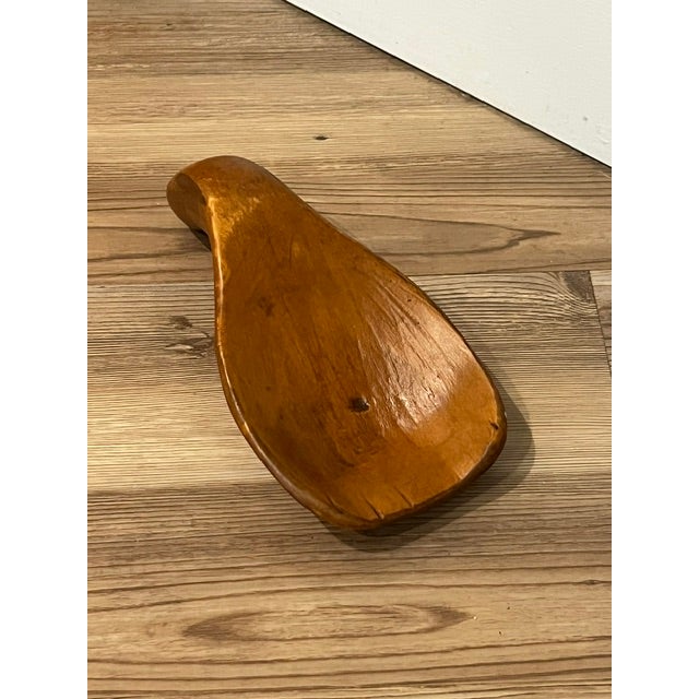 Early 20th Century Primitive Wood Spoon Rest For Sale - Image 9 of 10