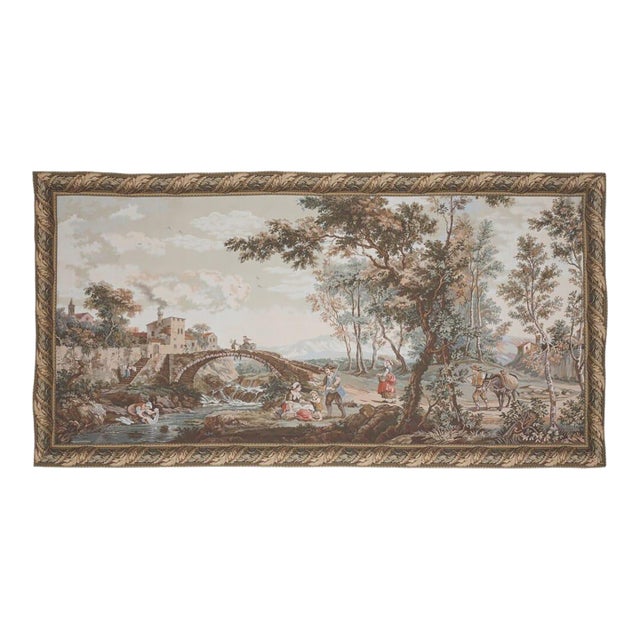 The Bridge Loom Woven Tapestry - 158 X 260 Cm (5'2" X 8'6") - Requires Rod Size 6 For Sale