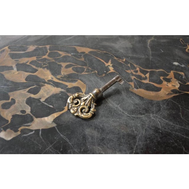 Early 1900s Louis XVI Gilt Marble Commode For Sale - Image 11 of 11