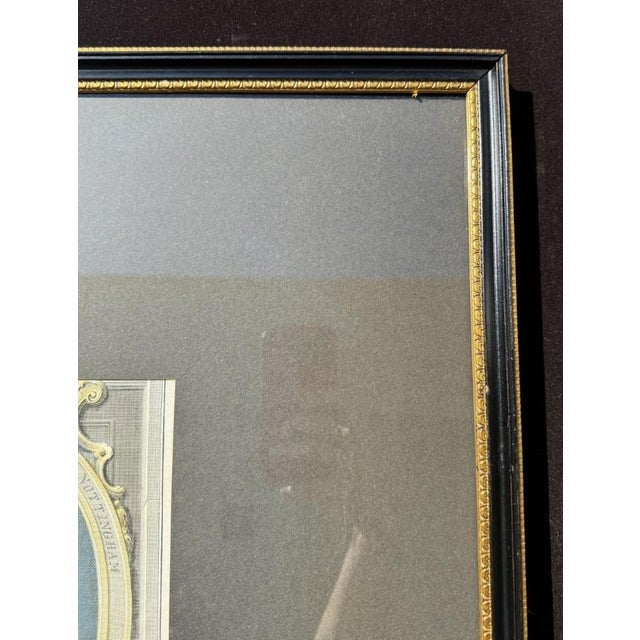 Gray 1741 Hand Colored Engraving of Daniel Earl of Nottingham by Jacobus Houbraken For Sale - Image 8 of 10