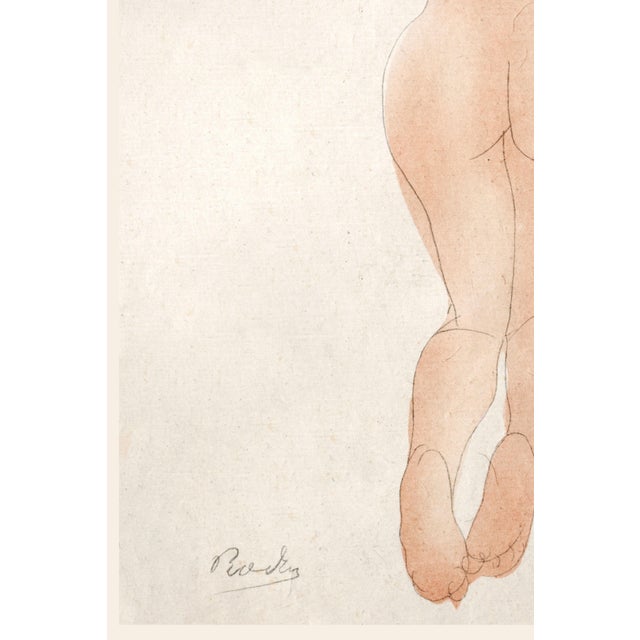Paper 1902 Vintage Nude Figure Art Print by Auguste Rodin, Caresse-Moi Donc, Chéri - 8" X 12" For Sale - Image 7 of 9