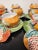 Late 20th Century Vietri Pomegranate Tureens With Leaf Plates Trompe l'Oeil Majolica Serving Set for 8 Late 20th Century - Rare Set For Sale - Image 5 of 18