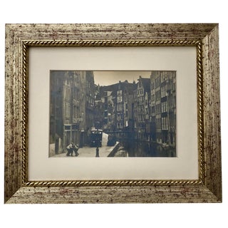 Antique Original Photograph Amsterdam Old Jewish Quarter C. 1920 For Sale