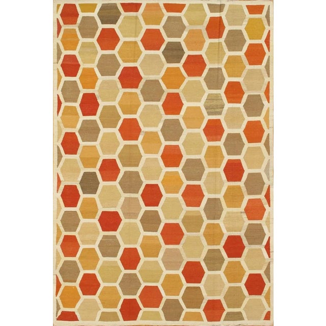 2010s 21st Century Modern Turkish Kilim Rug For Sale - Image 5 of 5