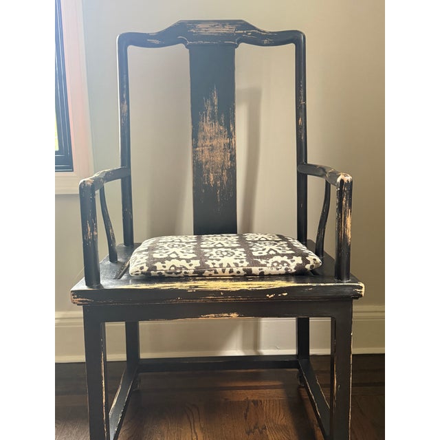 Chocolate Restoration Hardware Accent Chairs For Sale - Image 8 of 14