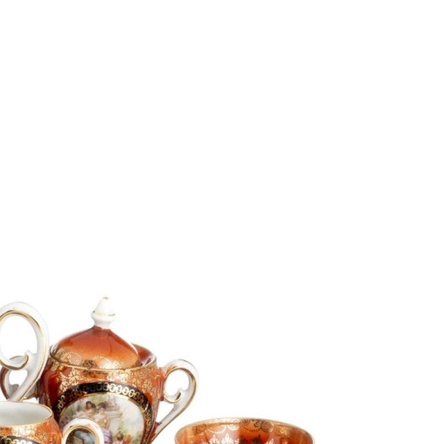 Porcelain Tête-À-Tête Royal Vienna, 19th Century, Set of 8 For Sale - Image 4 of 6